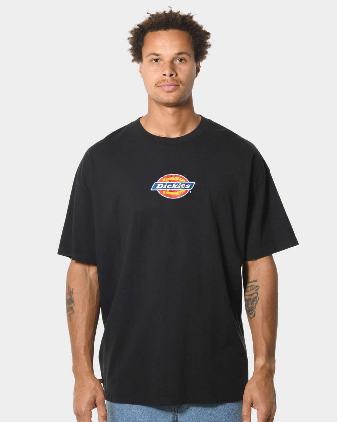 Dickies Classic Distressed Logo T shirt Tops T shirts All Out Co DICKIES