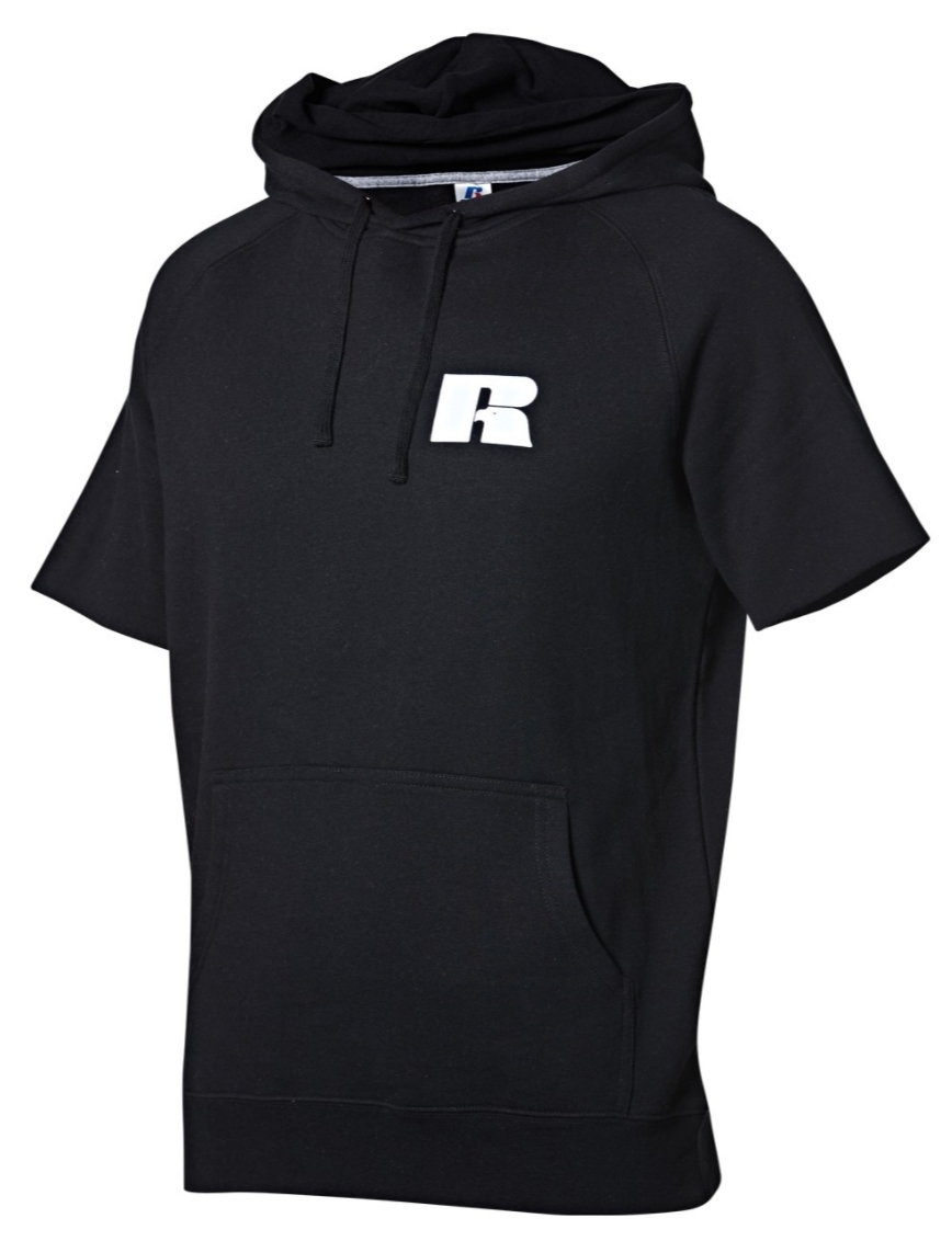 Russell short clearance sleeve hoodie