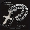 Diamond x Stainless steel Cross Chain