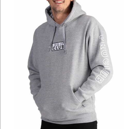 Pro Club Embroidered Logo Pullover Hoodie - Tops-Sweaters : All