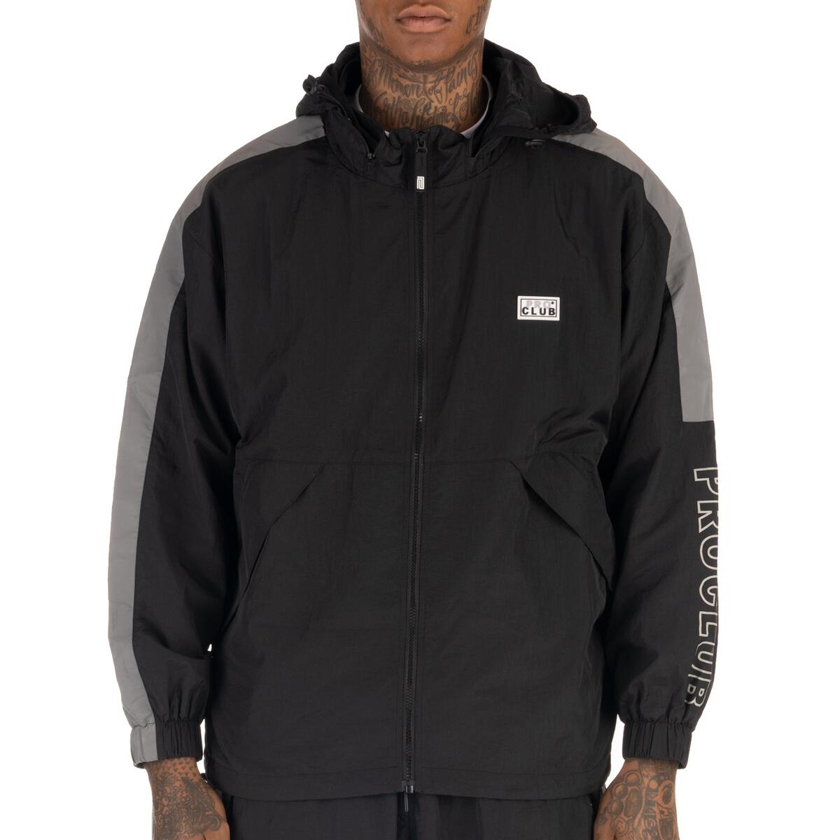 Pro club Full Court Windbreaker Jacket - Tops-Jackets : All Out Co